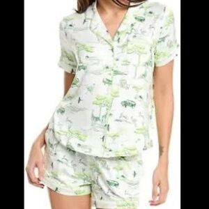 Kate Spade Safari 2-piece short pajama set Sz S